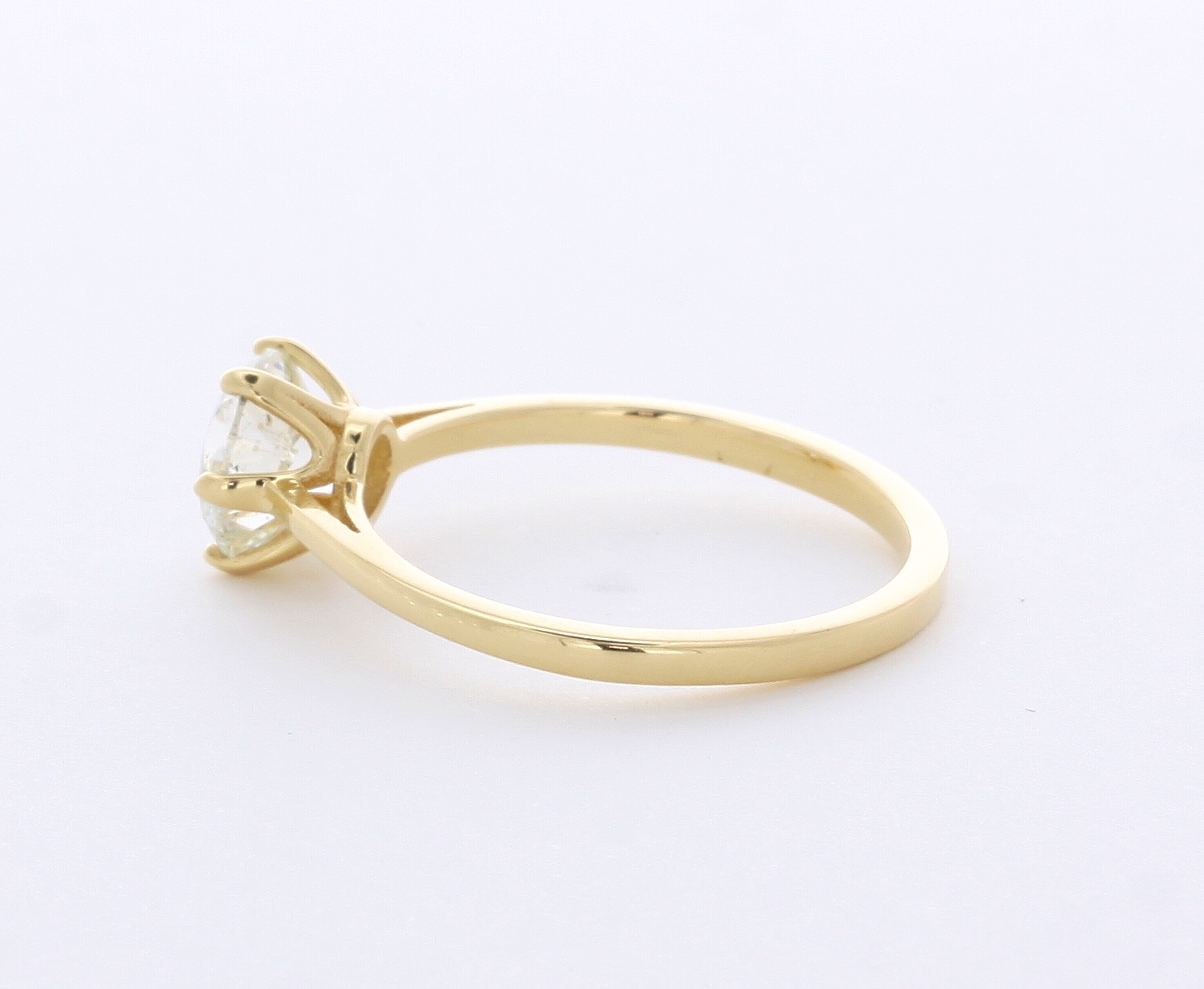 Klassischer Solitärring 1,5 KT LABORGEFERTIGTER DIAMANT D/VVS1 RUNDSCHLIFF 18 K GOLD KRAPPEN - Bild 3 von 3