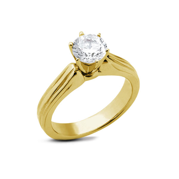 1.05ct D VS2 Round Natural Diamond Yellow Gold Vintage Solitaire Engagement Ring - Picture 5 of 9