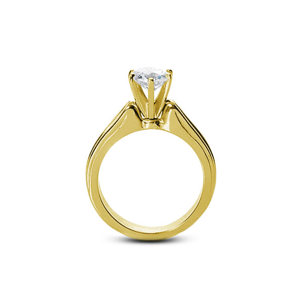 1.05ct D VS2 Round Natural Diamond Yellow Gold Vintage Solitaire Engagement Ring - Picture 7 of 9