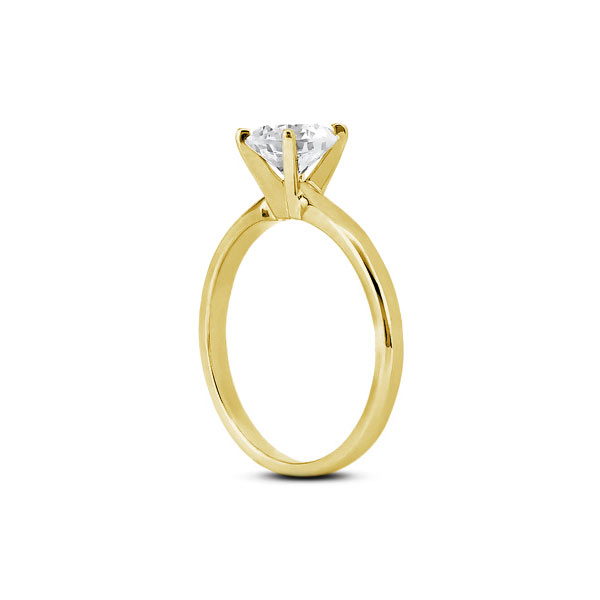 1/2ct I VS2 runder natürlicher Diamant 14k Gold klassischer Solitär-Verlobungsring - Bild 9 von 12
