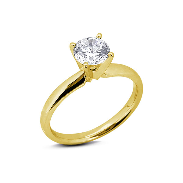 1/2ct I VS2 runder natürlicher Diamant 14k Gold klassischer Solitär-Verlobungsring - Bild 8 von 12